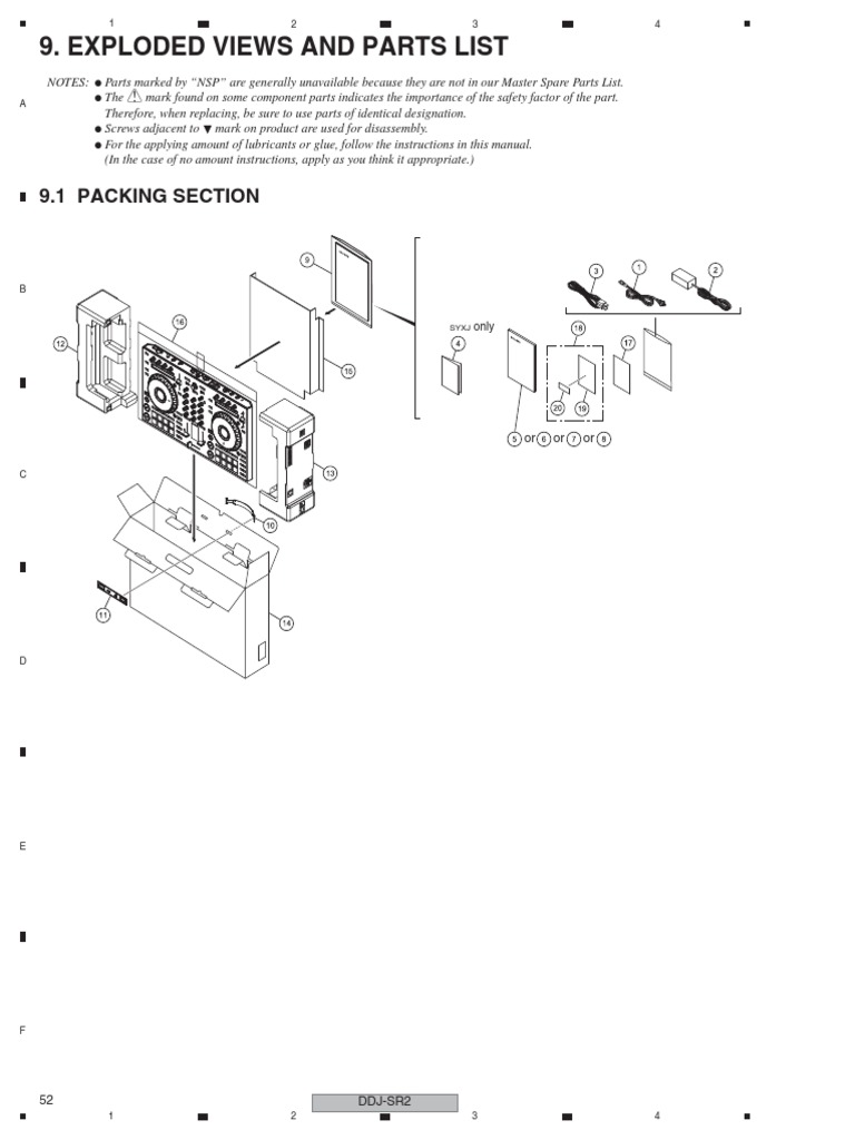 pionner_ddj-sr2_dj_controller_exploded_view_and_parts_list | PDF ...