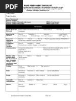 Appendix 8 Road Assessment Checklist