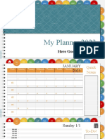 Edu Planner Jan - Dec SlidesMania