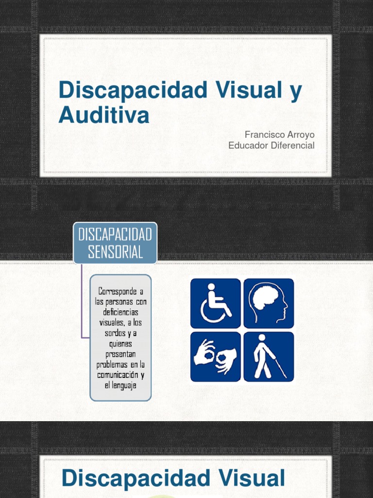Discapacidad Visual y Auditiva: Causas y Barreras | PDF | Discapacidad ...