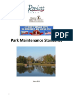 The City of Rowlett - Park Maintenance Standards