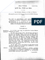 Motor Vehicle Act 1914