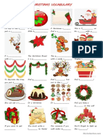 Xmas Vocabulary With Images