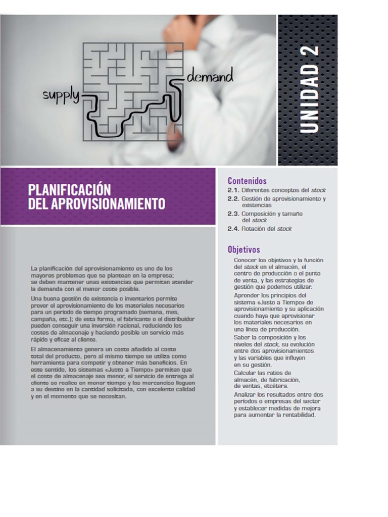 Tema 2. Planificación Del Aprovisionamiento | PDF