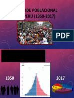 Evolución población Perú 1950-2017