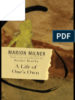 A Life of One's Own by Marion Milner, Rachel Bowby