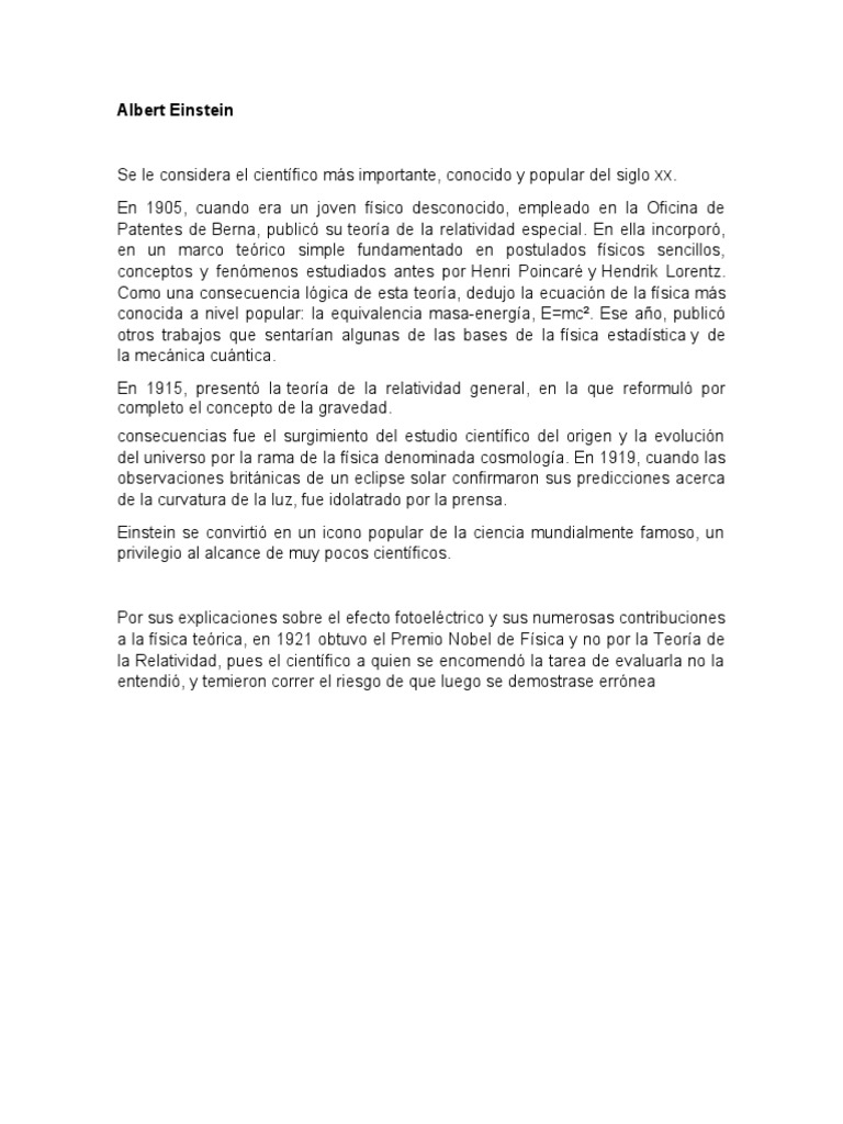 Albert Einstein | PDF