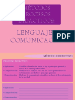 Métodos didácticos lenguaje comunicación