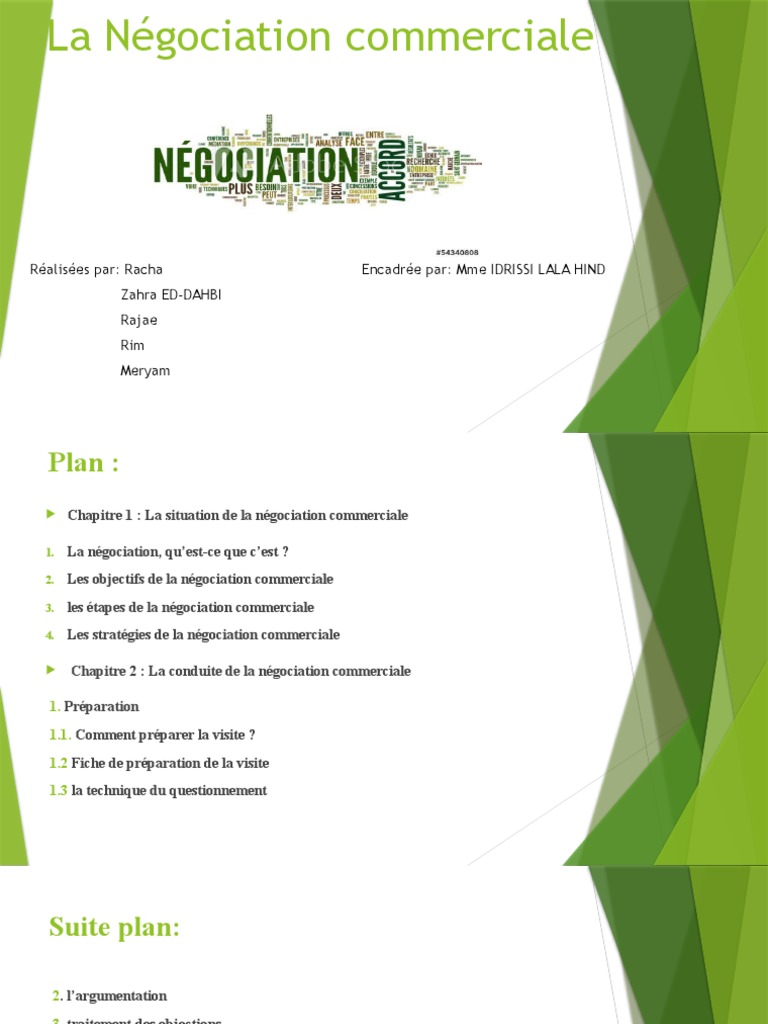 Étapes clés de la négociation commerciale | PDF | Négociation | Sodles