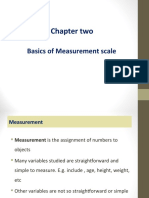 Basics of Measurement Scales