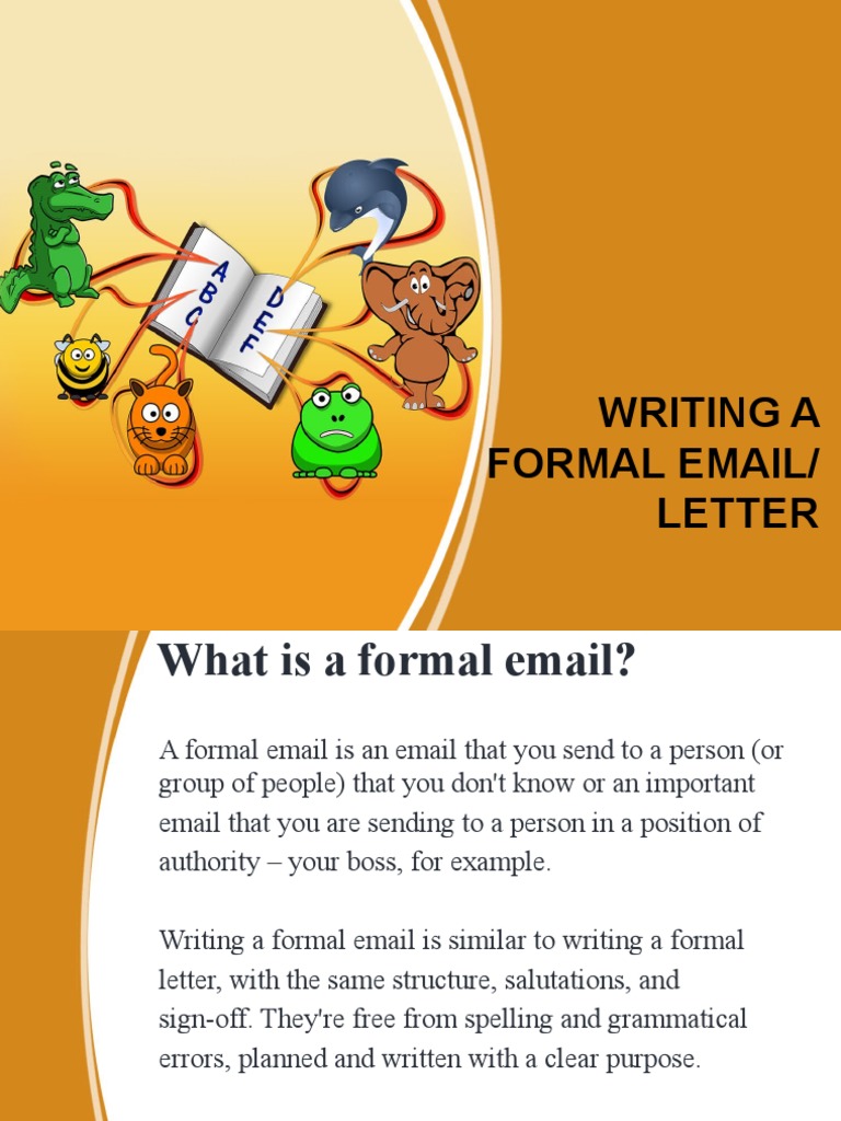 how to write email formal letter