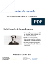 O menino da sua mãe: análise da poesia de Fernando Pessoa