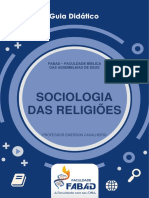 GUIA DIDÁTICO Sociologia Das Religiões