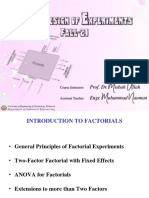 Chapter No. 05, 06 Introduction To Factorial Designs, The 2k Factorial Design (Presentation)