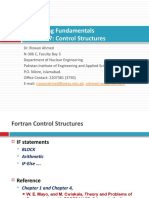 Lecture 05-Fortran Control Structure