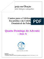 Caderno - Quarto Domingo Do Advento - Ano A - 2022