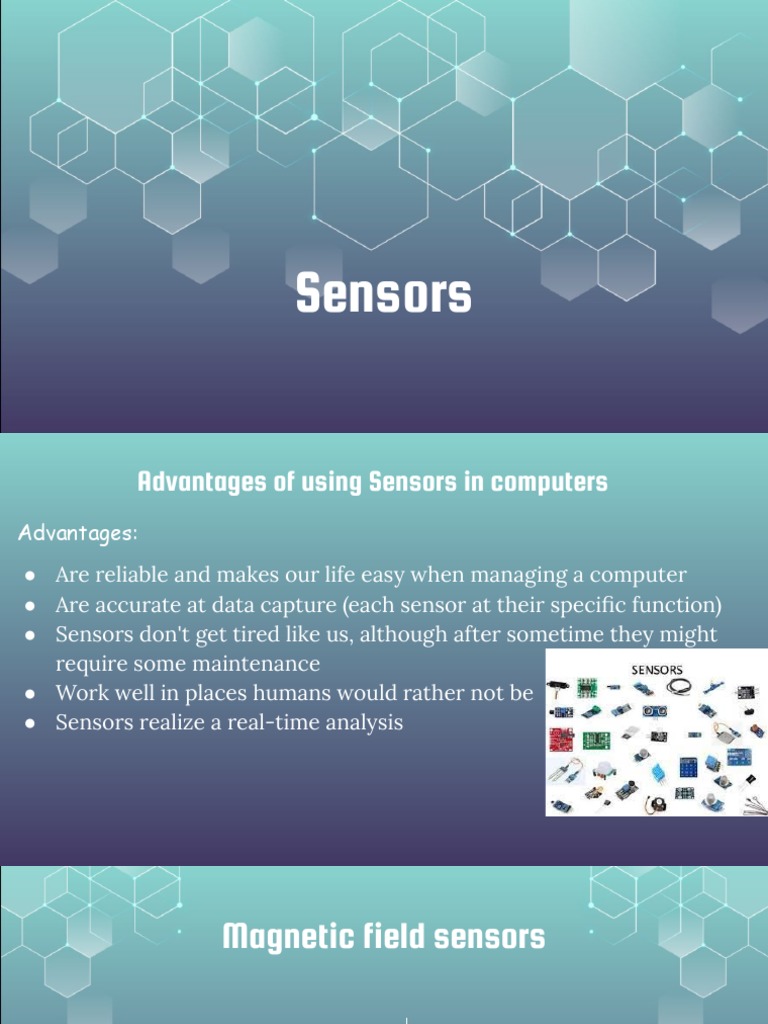 Types of Sensors PDF Sensor Ph