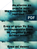 Conocer a Dios es la vida eterna