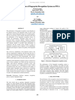 Implementation of Fingerprint Recognition System on FPGA