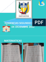 Evidencias Segundo Rojo 16 de Diciembre 2022