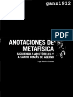 MEDINA - ESTÉVEZ, - J - Anotaciones de Metafísica de Aristóteles.