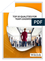 Top 10 Quialities For Team Leaders