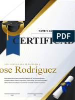 Certificado reconocimiento José Rodríguez