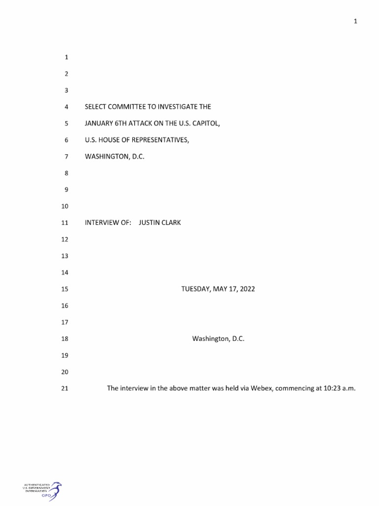 Justin Clark Transcript PDF AttorneyClient Privilege