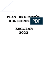 Plan de Gestion Del Bienestar Escolar