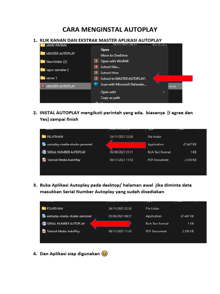 Panduan Instalasi Aplikasi Autoplay | PDF | Komputer