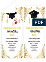 Editar dados de festa graduação