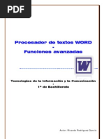 Prácticas de Word - Bachillerato