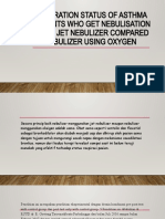 RESPIRATION STATUS OF ASTHMA PATIENTS USING JET OR OXYGEN NEBULIZERS