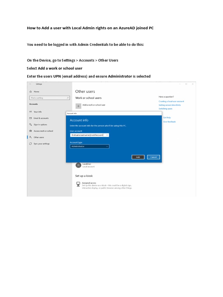 Adding Local Admin Rights PDF