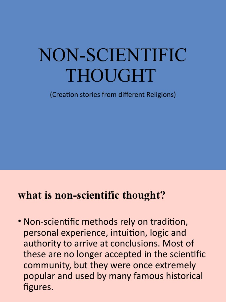NonScientific Thought On The Origin of The Universe PDF Genesis