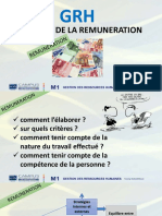 5e GRH Gestion Des Carrieres La Remuneration