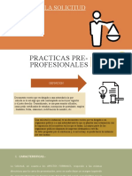 Solicitud modelo para prácticas preprofesionales