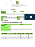 Ejemplo de Plan de Adecuacion Curricular Individual