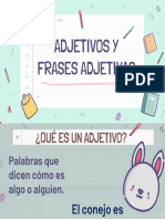 Uso de Adjetivos y Frases Adjetivas