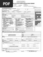 Unified Application Form For Building Permit: Office of The Building ...