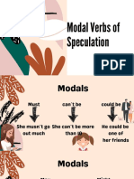 Modal Verbs of Speculation
