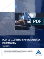 Plan de Seguridad y Privacidad de La Información 2022 V1 Versión Preliminar para Consulta Ciudadana