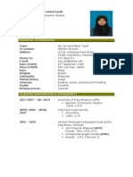 Personal Information: Nor Ain Binti Mohd Yusoff