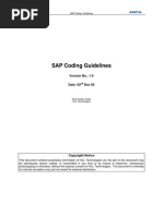 SAP Coding Guidelines