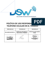 Sst-Po-02. Politica Uso Responsable Del Celular