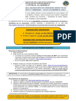 Instructivo para Asignación UDs 2023 - Control Académico