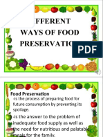 Different Ways of Food Preservation