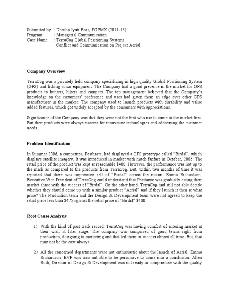 TerraCog GPS PDF Retail Global Positioning System