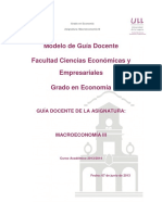 Macroeconomía III - ECO. 2013-14