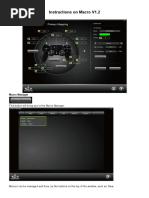 Instructions On Macro